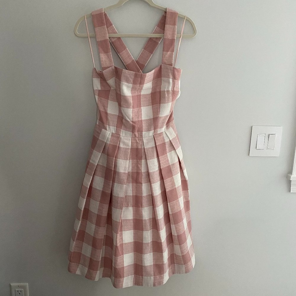NWOT Gal Meets Glam Gingham Polly Dress Sz 6